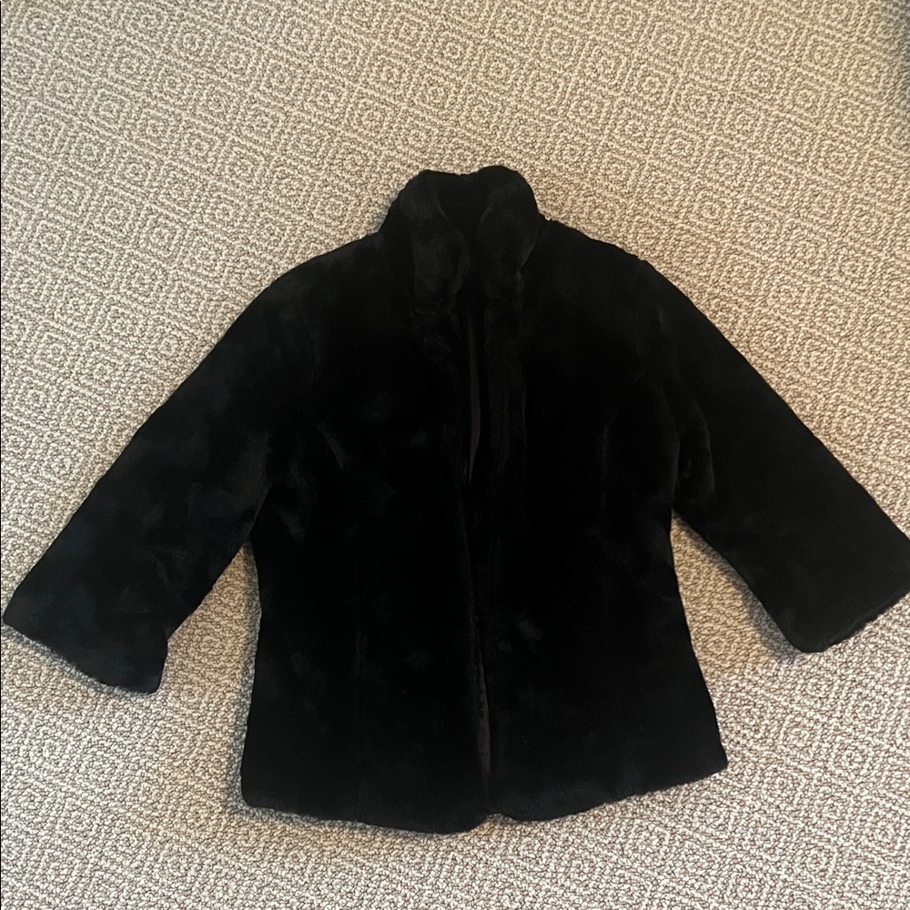 Chic faux fur jacket